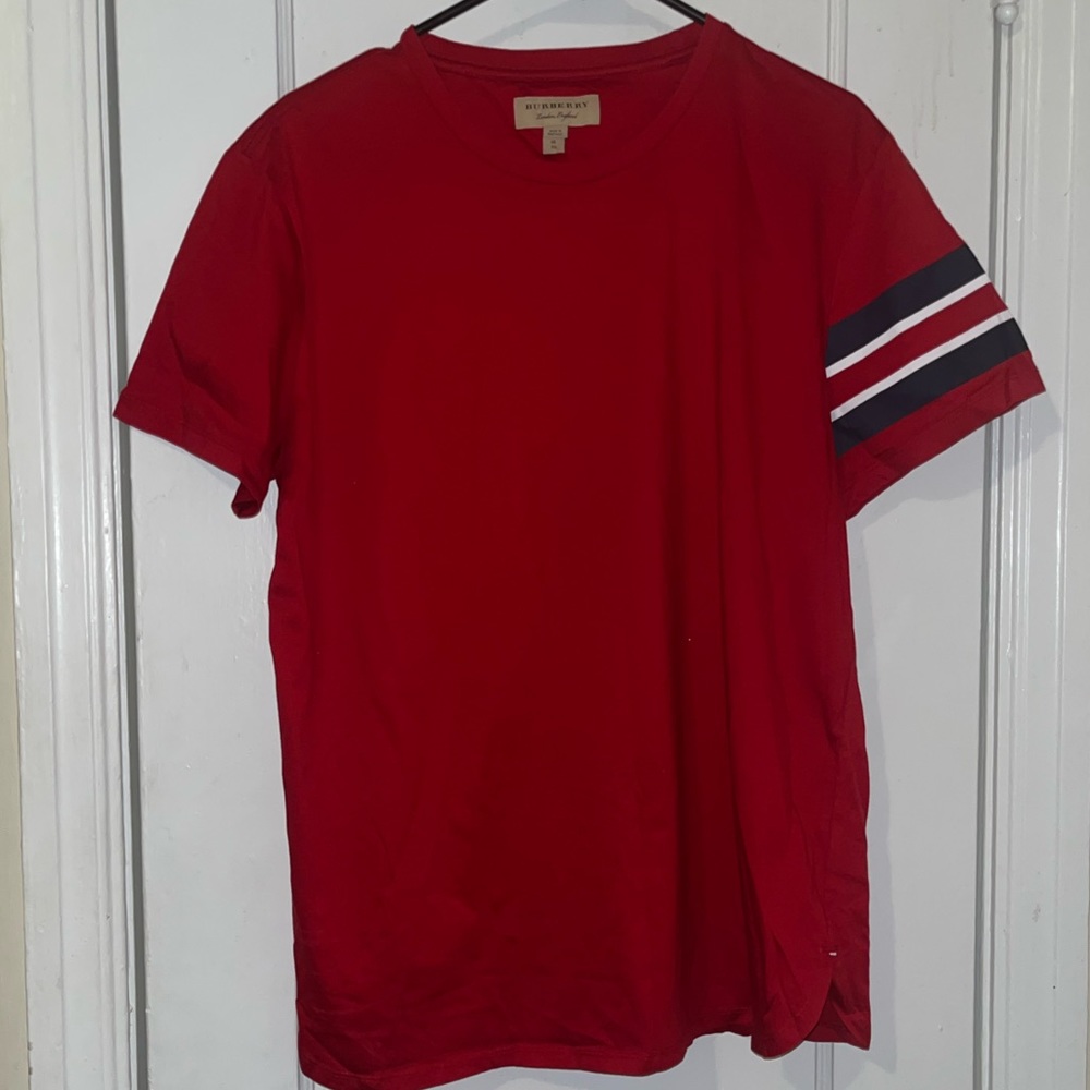 Red Burberry shirt!!